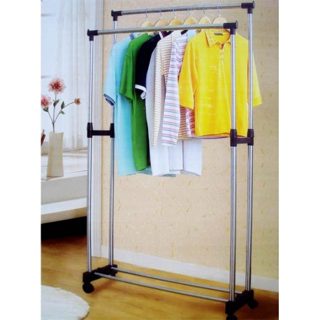 Двухполюсная телескопическая вешалка для одежды  оптом-4