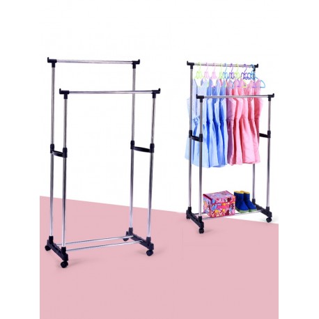 Двухполюсная телескопическая вешалка для одежды  оптом-3