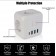 Тройник электрический для розетки с USB и Type-C  оптом