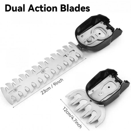 Аккумуляторные садовые ножницы-кусторез с 2 лезвиями  оптом-2