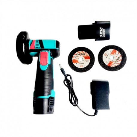 Портативная угловая шлифовальная машина (болгарка) 12 V, 1500 мАч, двойной аккумулятор  оптом