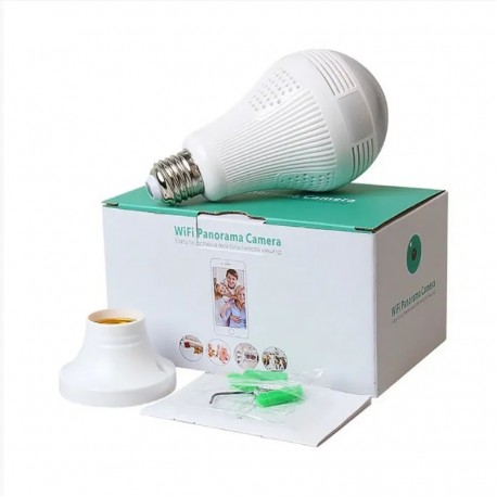 Панорамная видеокамера в виде лампочки 3D Panoramic Camera VR Cam Full View  оптом-6