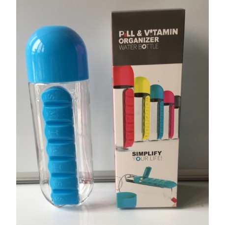 Бутылка с органайзером для таблеток Pill & Vitamin  оптом-7