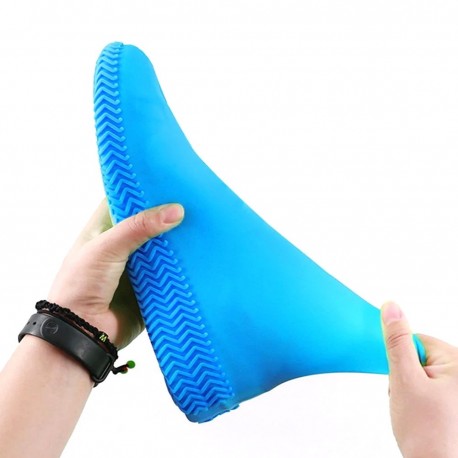 Многоразовые бахилы от дождя Waterproof silicone shoe cover  оптом-4