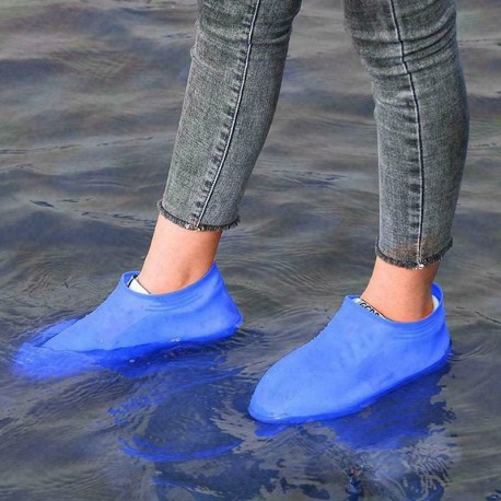 Многоразовые бахилы от дождя Waterproof silicone shoe cover  оптом-6