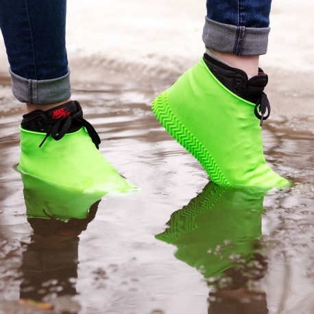 Многоразовые бахилы от дождя Waterproof silicone shoe cover  оптом-7