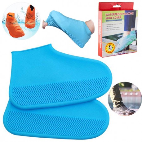 Многоразовые бахилы от дождя Waterproof silicone shoe cover  оптом-3