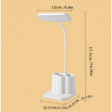 Светодиодная настольная лампа LED с органайзером для ручек или карандашей  оптом-2