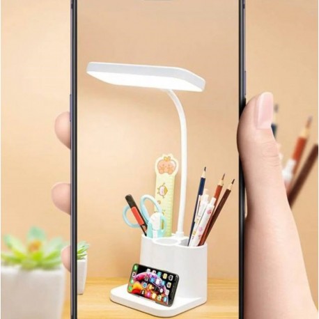 Светодиодная настольная лампа LED с органайзером для ручек или карандашей  оптом-5