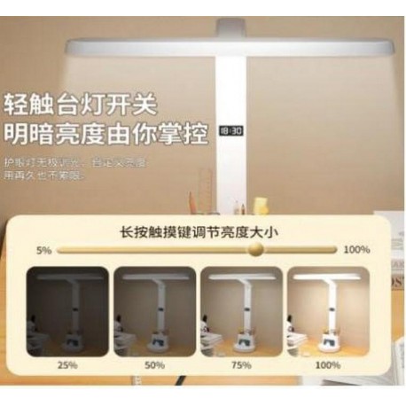 Светодиодная настольная LED лампа 672A с функцией интеллектуальных часов  оптом-2