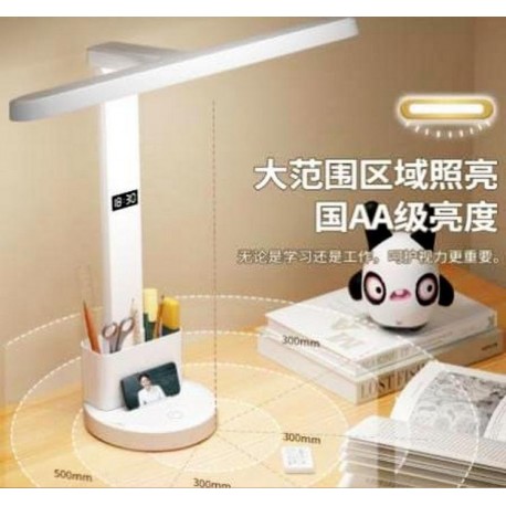 Светодиодная настольная LED лампа 672A с функцией интеллектуальных часов  оптом-1