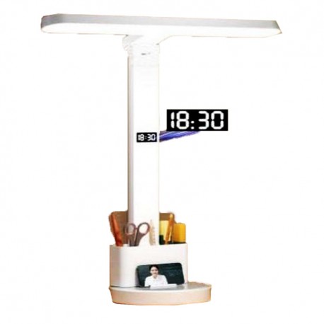 Светодиодная настольная LED лампа 672A с функцией интеллектуальных часов  оптом