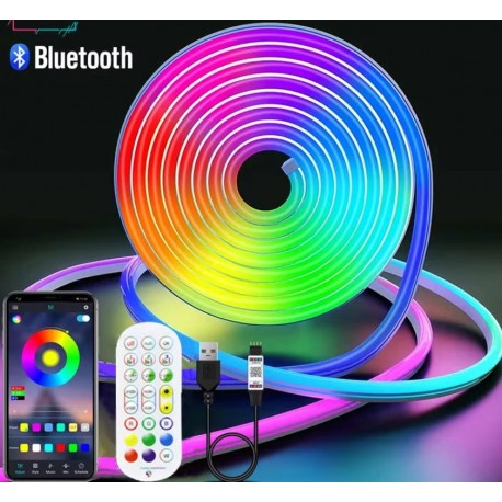 Неоновая светодиодная лента RGB STRIP LIGHT 5V   оптом-2