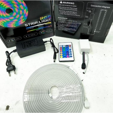 Неоновая светодиодная лента RGB STRIP LIGHT 5V   оптом-7