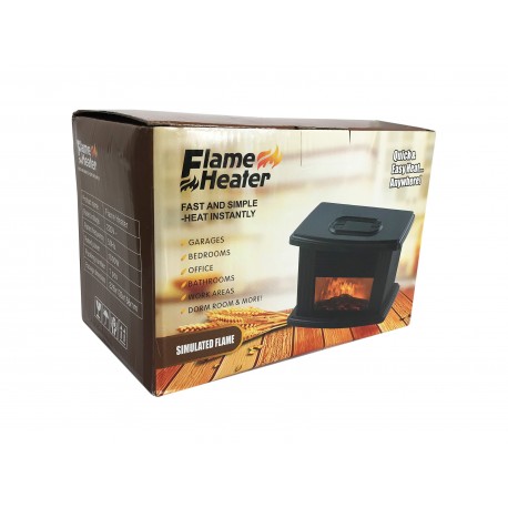 Настольный портативный инфракрасный камин FLAME HEATER с имитацией огня  оптом-3