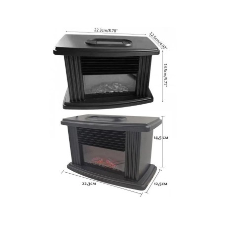 Настольный портативный инфракрасный камин FLAME HEATER с имитацией огня  оптом-4