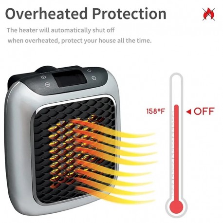Портативный настенный мини-обогреватель Handy Heater Turbo 800, 10 кв.м, 800 Вт  оптом-3