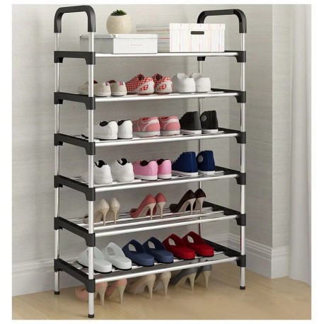Этажерка для обуви 6 полок, Металл, ABS пластик  оптом-3