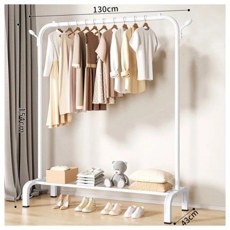 Вешалка напольная для одежды в прихожую металлическая 154 х 130 х 43 см  оптом-1