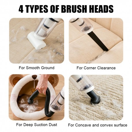 Портативный беспроводной пылесос для чистки шерсти JB-168  оптом-6