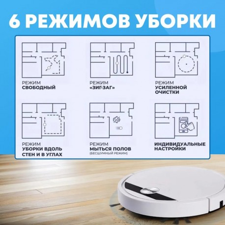 Робот-Пылесос 3 в 1 SMART ROBOTIC RS800 для сухой и влажной уборки  оптом-7