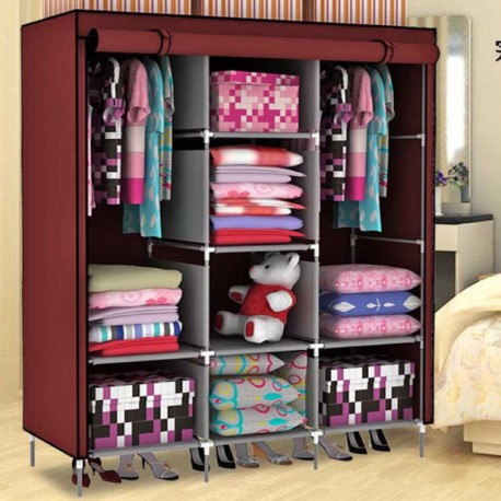 Складной каркасный тканевый шкаф Storage Wardrobe  оптом-3