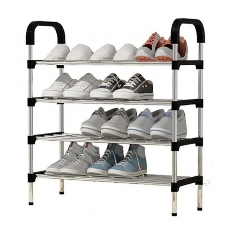Этажерка для обуви 4 полки, Металл, ABS пластик  оптом