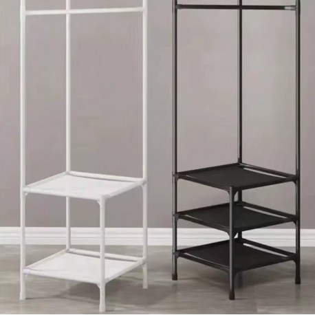 Напольная двухрядная вешалка AY-2037 в прихожую для верхней одежды 45 х 45 х 180 см-3