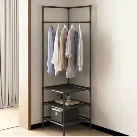 Напольная двухрядная вешалка AY-2037 в прихожую для верхней одежды 45 х 45 х 180 см-5