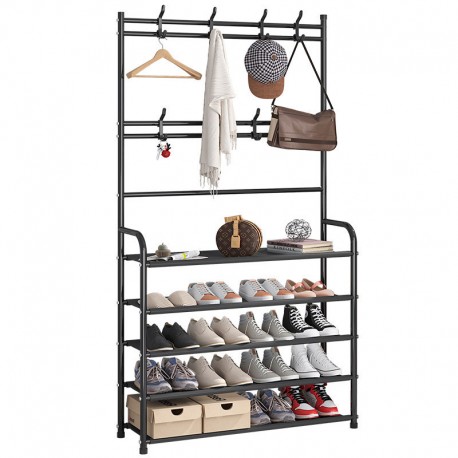 Вешалка напольная для одежды металлическая 4 полки  оптом-1