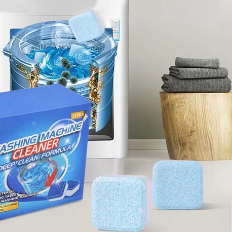 Таблетки для чистки стиральной машины WASHING MACHINE CLEANER 12 шт  оптом-1