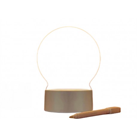 3D Ночник-Доска для заметок с светодиодной подсветкой и маркером, круглый  оптом-2