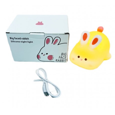 Детский декоративный силиконовый ночник ЗАЙЧИК оптом-1