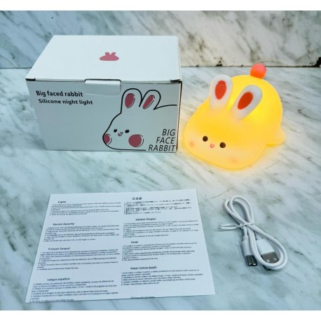 Детский декоративный силиконовый ночник ЗАЙЧИК оптом-2
