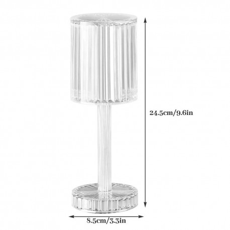 Настольная хрустальная лампа с пультом для дома оптом-1