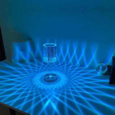 Настольная хрустальная лампа с пультом для дома оптом-7