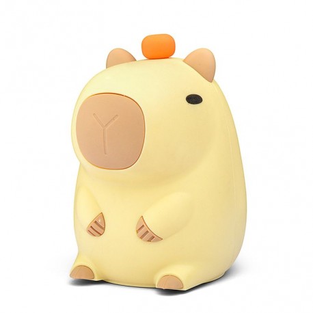 Силиконовый детский ночник-светильник Capybara Night Light QY-003 КАПИБАРА оптом-1