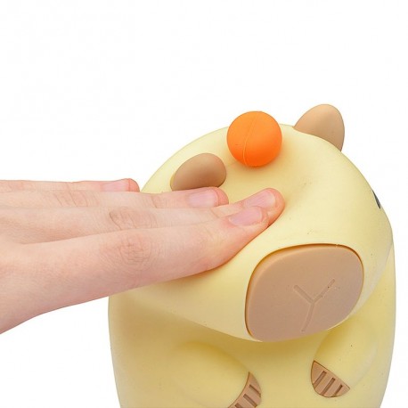 Силиконовый детский ночник-светильник Capybara Night Light QY-003 КАПИБАРА оптом-2
