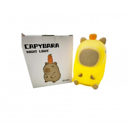 Силиконовый детский ночник-светильник Capybara Night Light QY-003 КАПИБАРА оптом-7