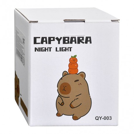 Силиконовый детский ночник-светильник Capybara Night Light QY-003 КАПИБАРА оптом-5