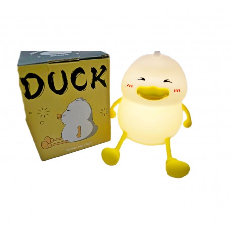Силиконовый детский ночник-светильник DUCK Sensor night light УТКА оптом-1
