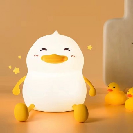 Силиконовый детский ночник-светильник DUCK Sensor night light УТКА оптом-2