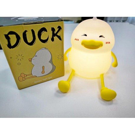 Силиконовый детский ночник-светильник DUCK Sensor night light УТКА оптом-5