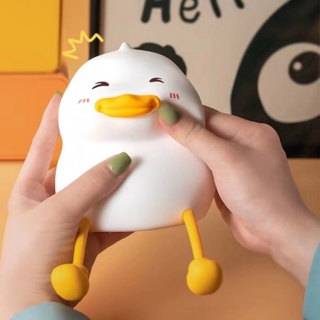 Силиконовый детский ночник-светильник DUCK Sensor night light УТКА оптом-3