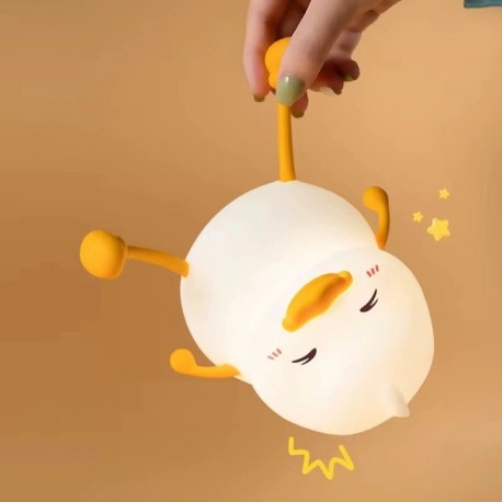 Силиконовый детский ночник-светильник DUCK Sensor night light УТКА оптом-4