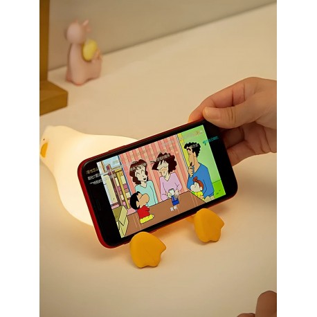 Силиконовый детский ночник-светильник УСТАВШАЯ УТОЧКА Lie in Peace Duck Sleep Lamp QY-002 оптом-6