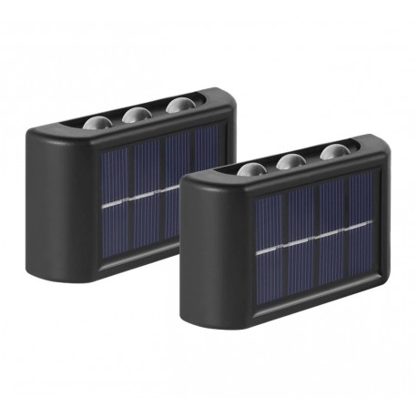 Светильник настенный уличный на солнечных батареях IP65 2 шт  оптом