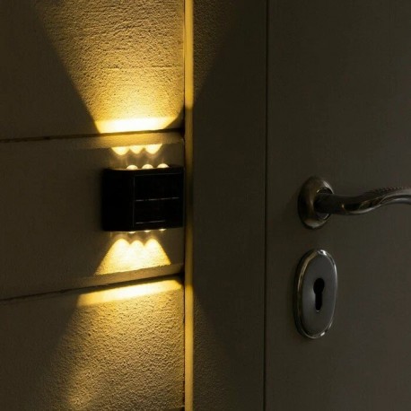 Светильник настенный уличный на солнечных батареях IP65 2 шт  оптом-7