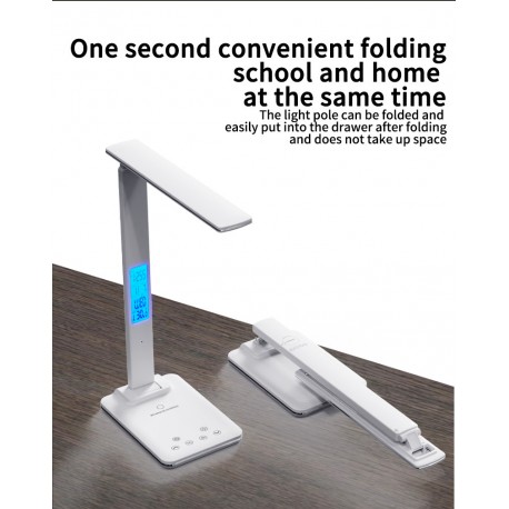 Светодиодная настольная лампа с беспроводной зарядкой  оптом-3