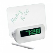 Светящийся LED будильник с доской для записей 